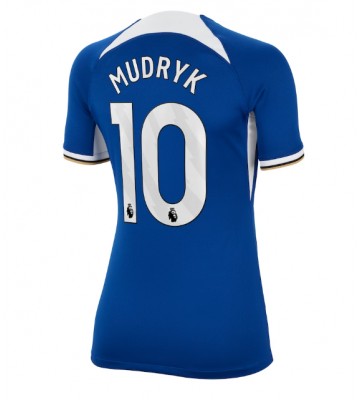 Chelsea Mykhailo Mudryk #10 Primera Equipación Mujer 2023-24 Manga Corta